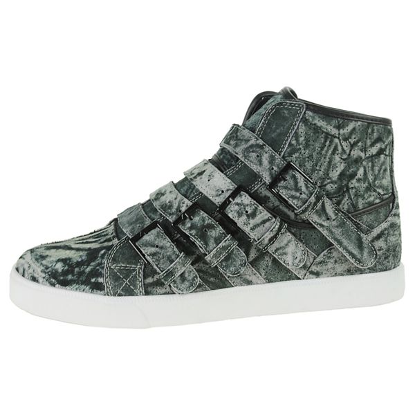 Supra Mens Strapped NS High Top Shoes - Grey | Canada C9518-8T77